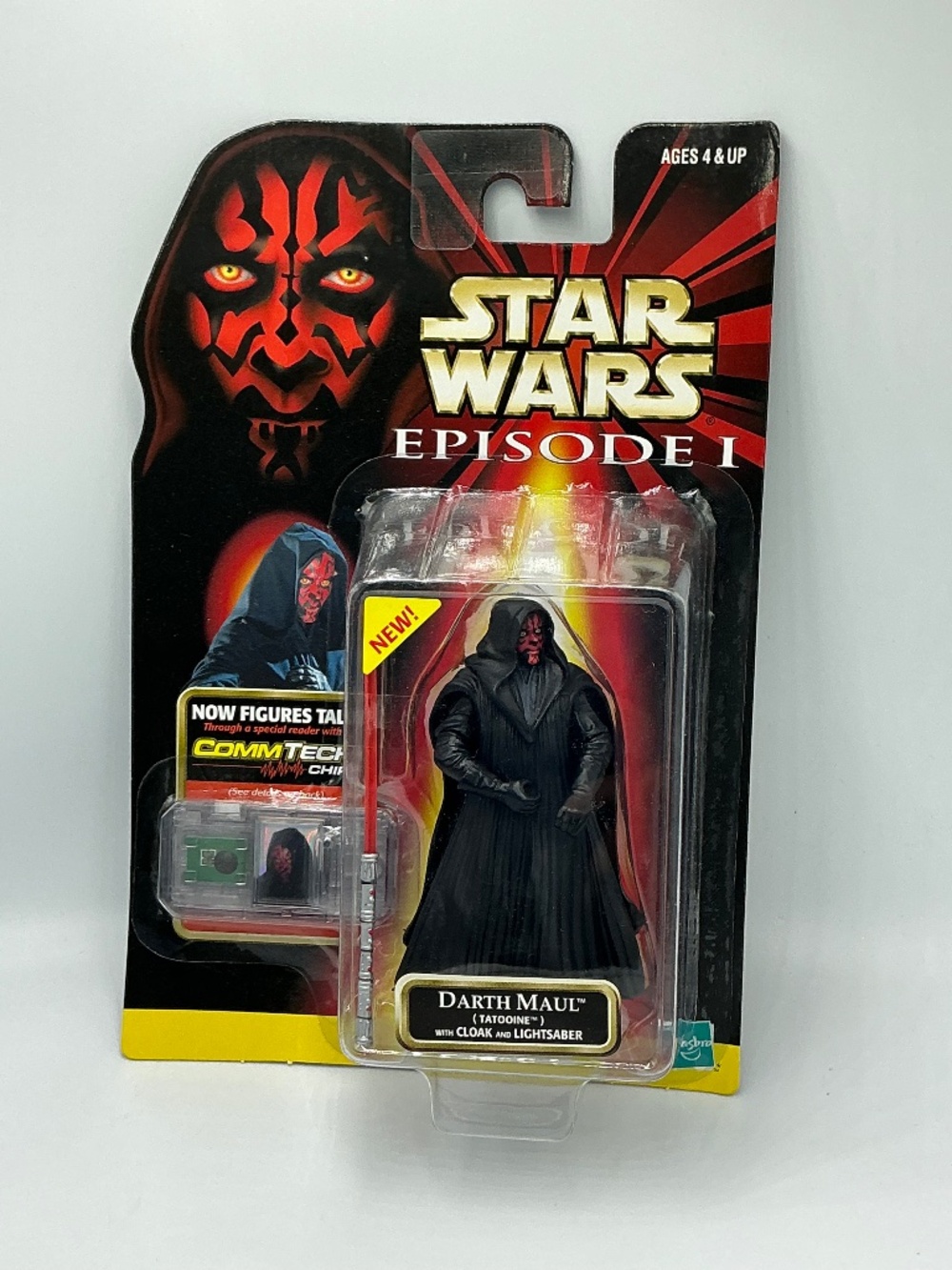 Star Wars Episode I Darth Maul Tatooine 1999 Hasbro CommTech Carded Figure